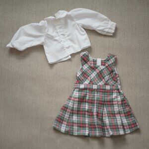 American Girl Molly Plaid Jumper and Blouse